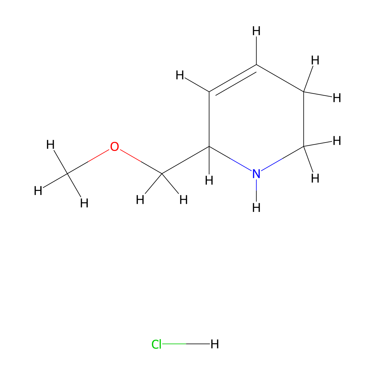 6-(Methoxymethyl)-1,2,3,6-tetrahydropyridine hydrochloride molecular structure, CAS 2402838-86-0
