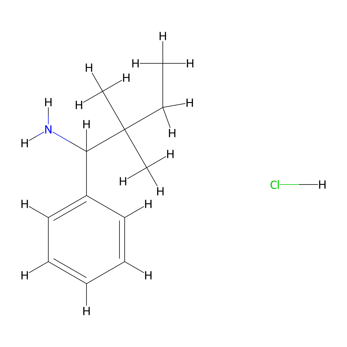 2,2-Dimethyl-1-phenylbutan-1-amine hydrochloride molecular structure, CAS 2402839-01-2