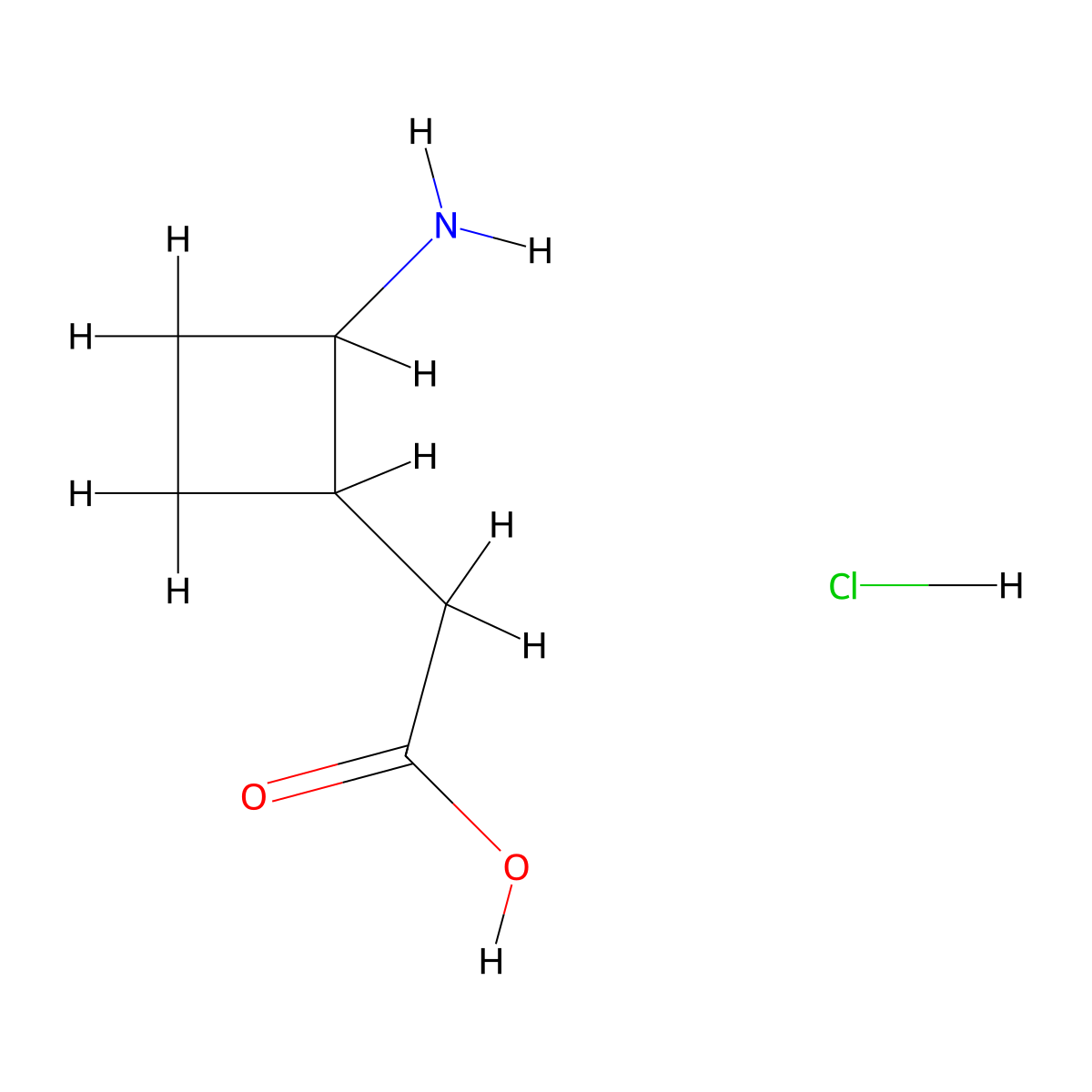 2-(2-Aminocyclobutyl)acetic acid hydrochloride molecular structure, CAS 2402839-65-8