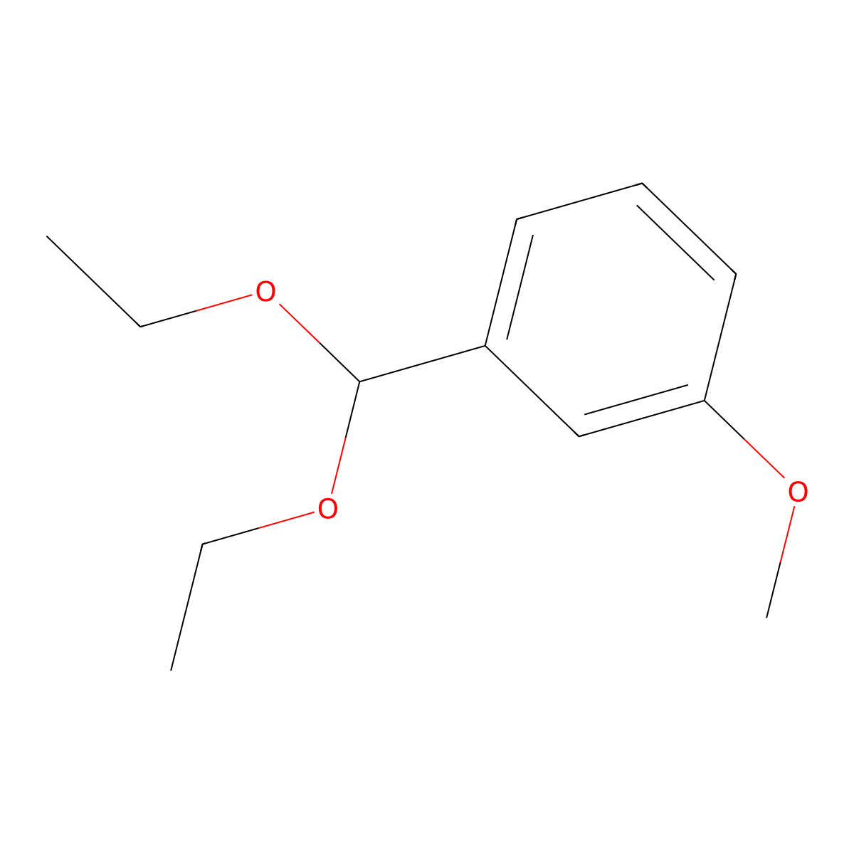 1-(Diethoxymethyl)-3-methoxybenzene molecular structure, CAS 2403-47-6