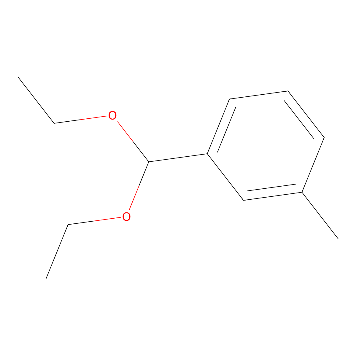 1-(Diethoxymethyl)-3-methylbenzene molecular structure, CAS 2403-48-7