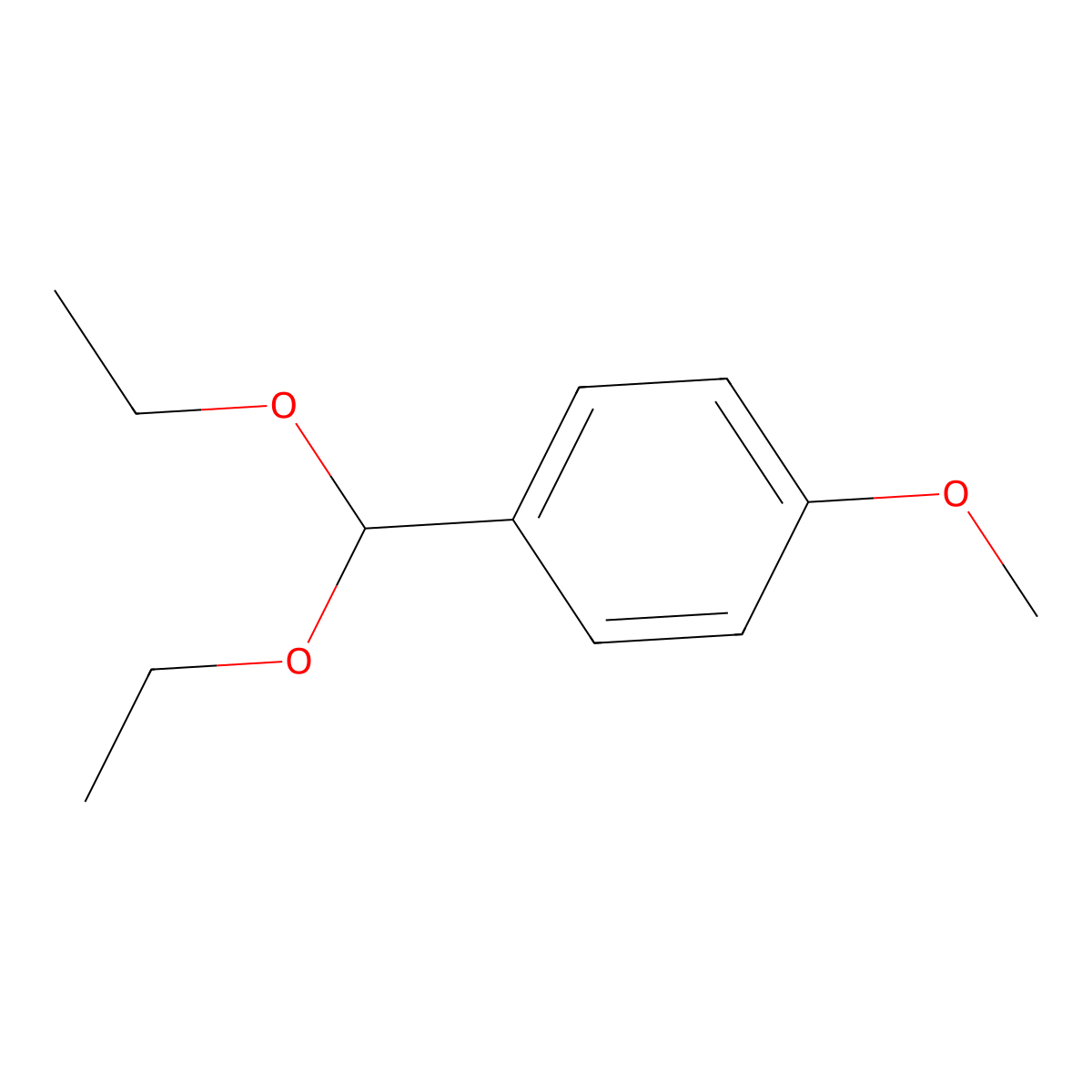 1-(Diethoxymethyl)-4-methoxybenzene molecular structure, CAS 2403-58-9