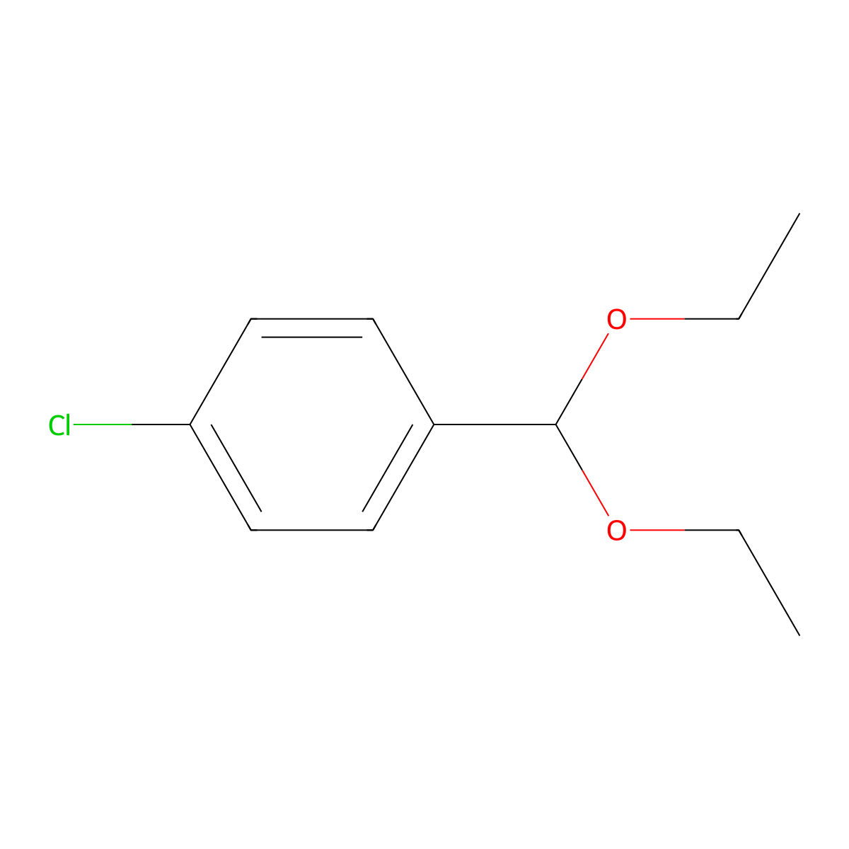 1-Chloro-4-(diethoxymethyl)benzene molecular structure, CAS 2403-61-4