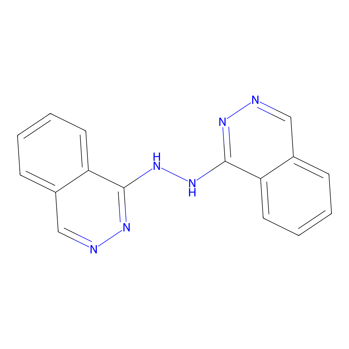 1-(2-Phthalazin-1-ylhydrazino)phthalazine molecular structure, CAS 24030-07-7