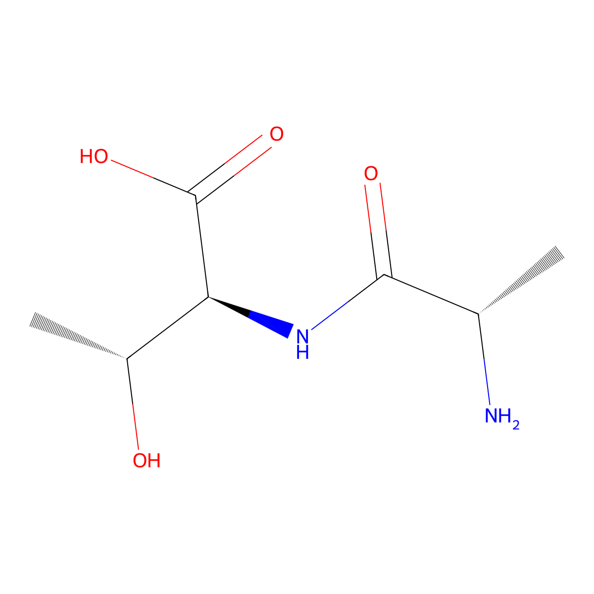 Alanylthreonine molecular structure, CAS 24032-50-6