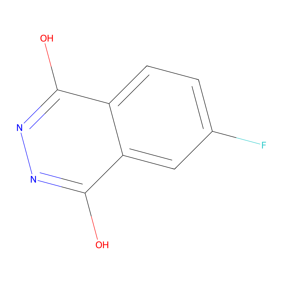 6-Fluorophthalazine-1,4-diol molecular structure, CAS 24036-99-5