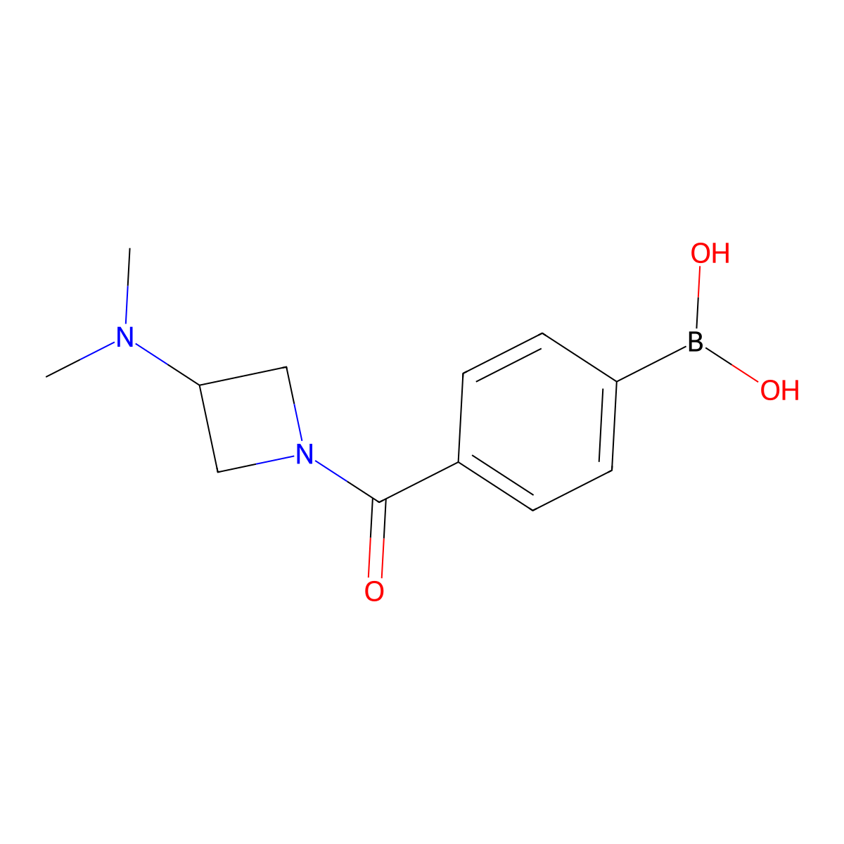 B-[4-[[3-(dimethylamino)-1-azetidinyl]carbonyl]phenyl]Boronic acid molecular structure, CAS 2403610-38-6