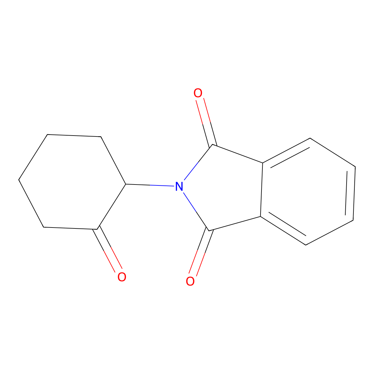 2-(2-Oxocyclohexyl)isoindole-1,3-dione molecular structure, CAS 24037-87-4