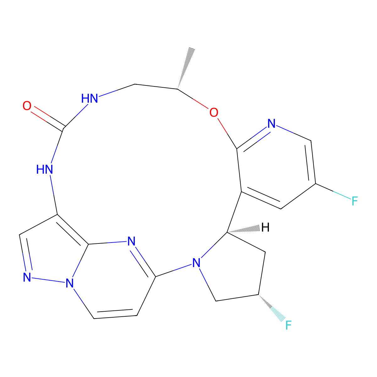 Zurletrectinib molecular structure, CAS 2403703-30-8