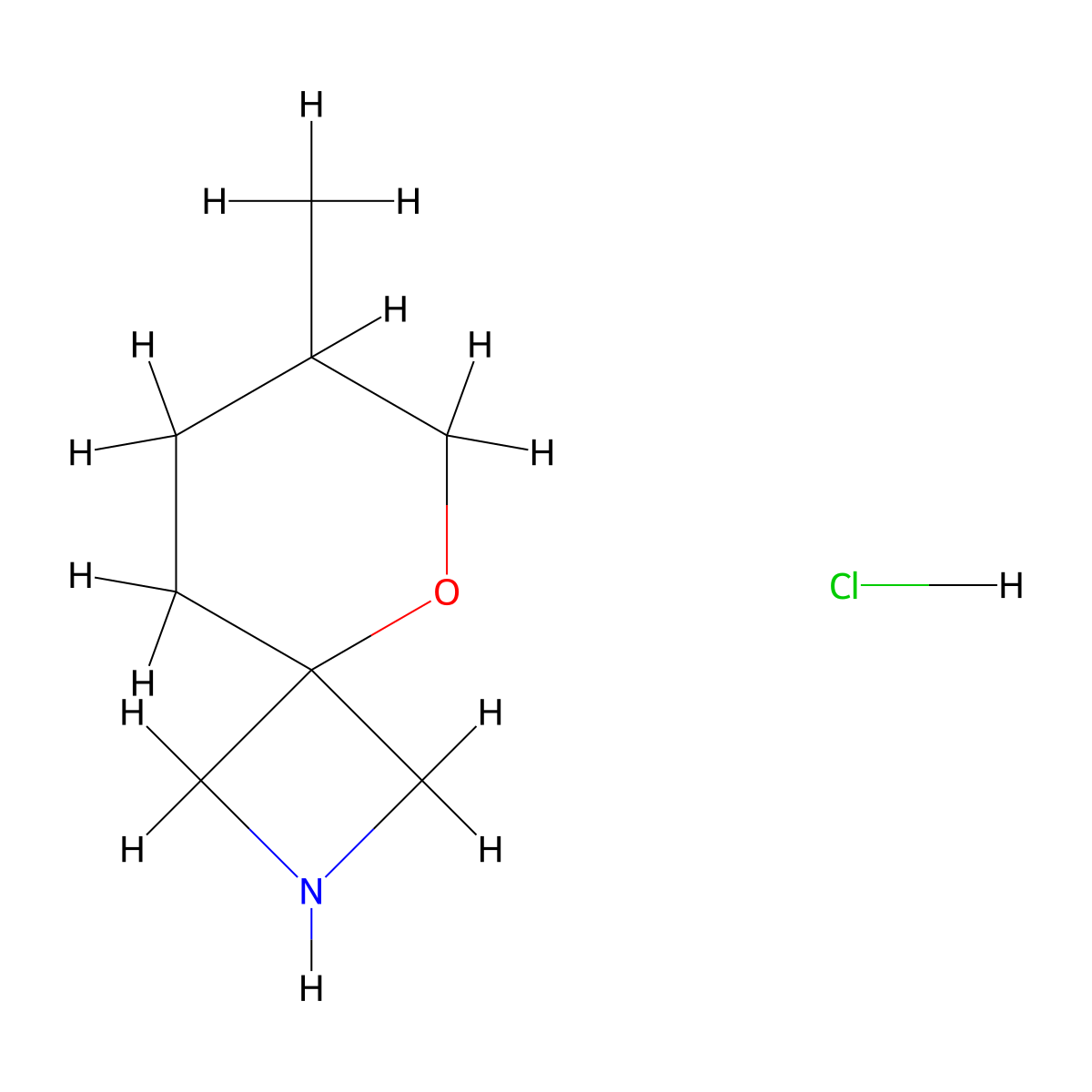 7-Methyl-5-oxa-2-azaspiro[3.5]nonane hydrochloride molecular structure, CAS 2403799-87-9