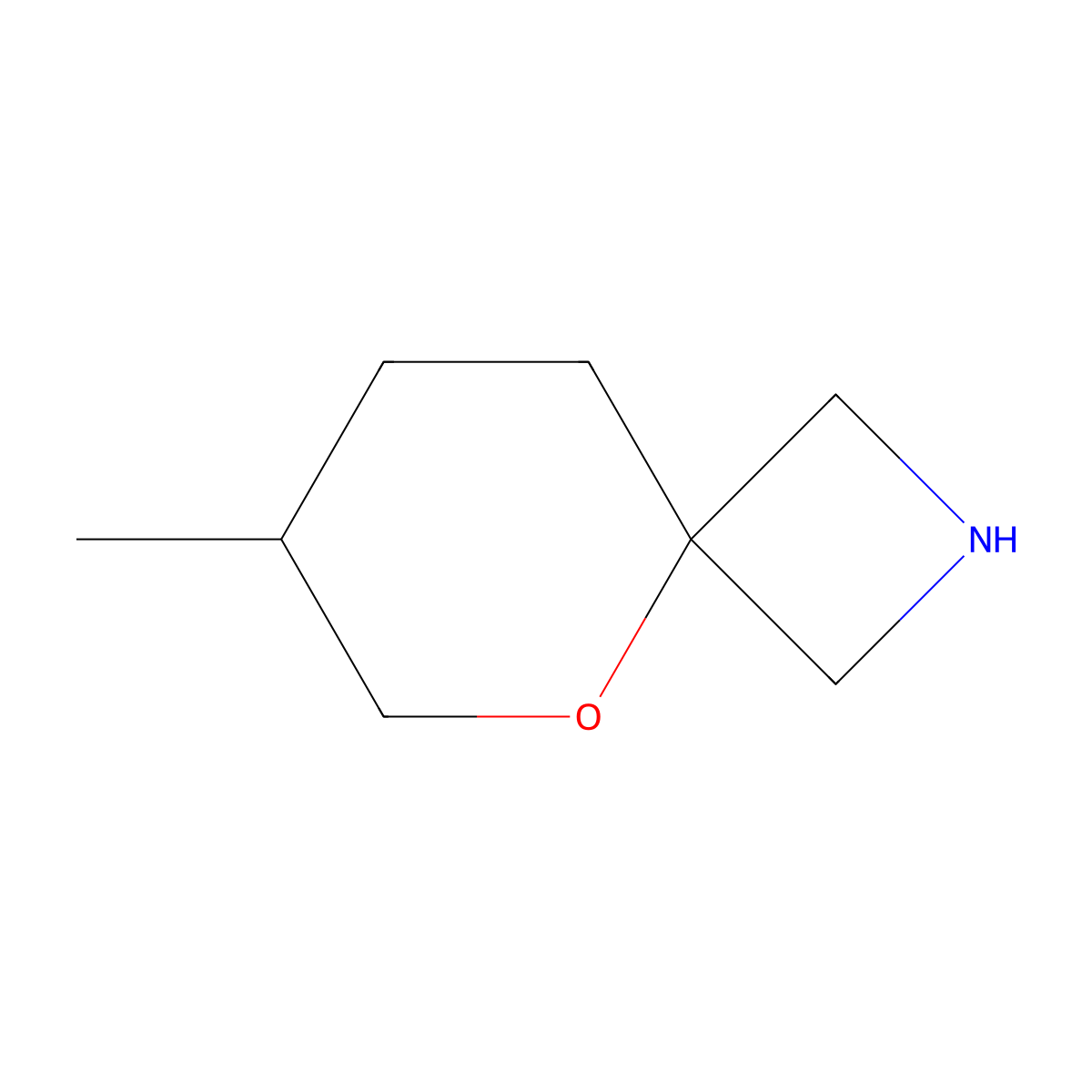 7-Methyl-5-oxa-2-azaspiro[3.5]nonane molecular structure, CAS 2403799-90-4