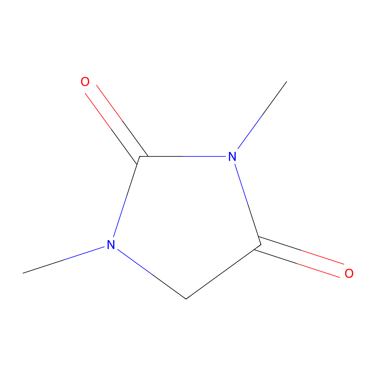 1,3-Dimethylimidazolidine-2,4-dione molecular structure, CAS 24039-08-5