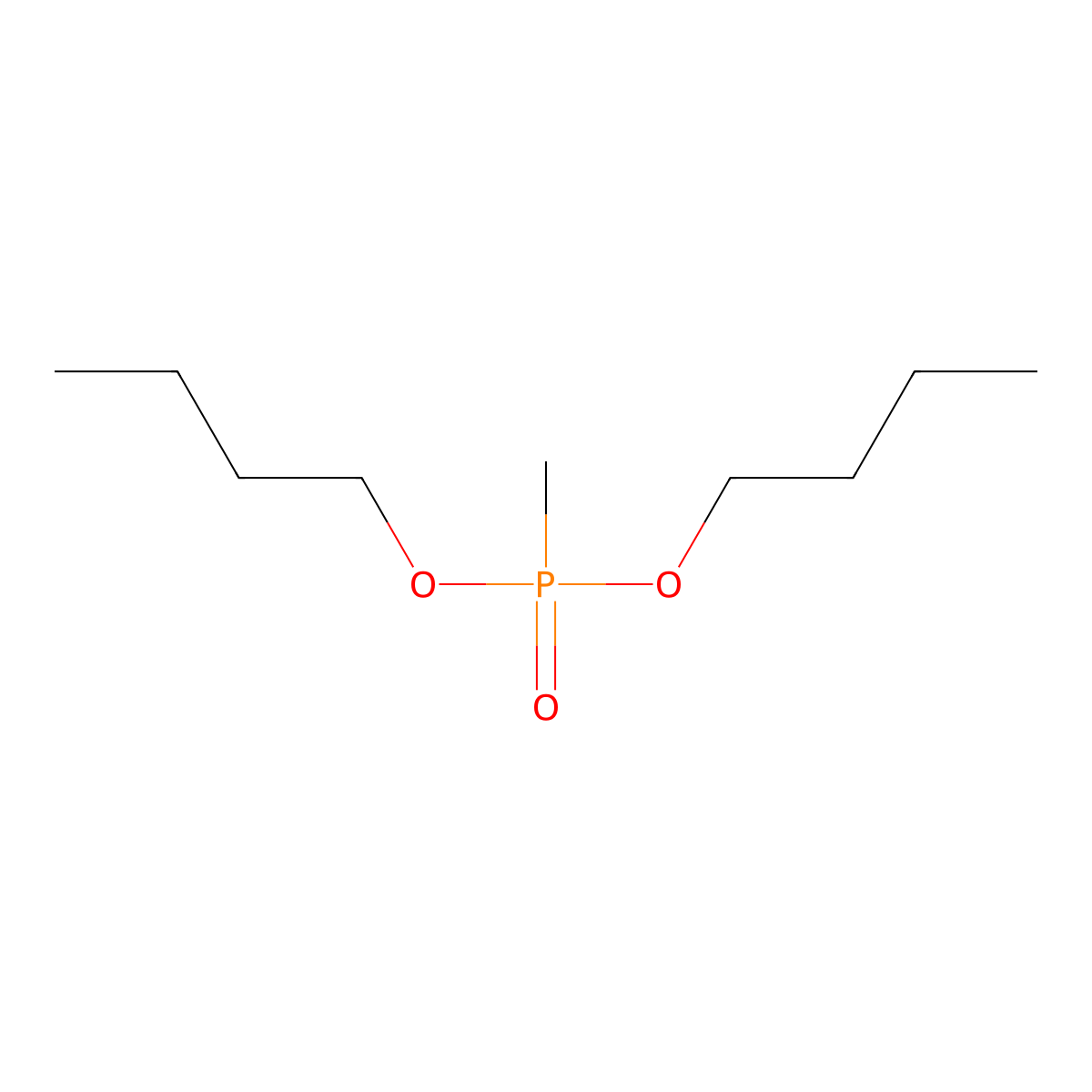 Dibutyl methylphosphonate molecular structure, CAS 2404-73-1