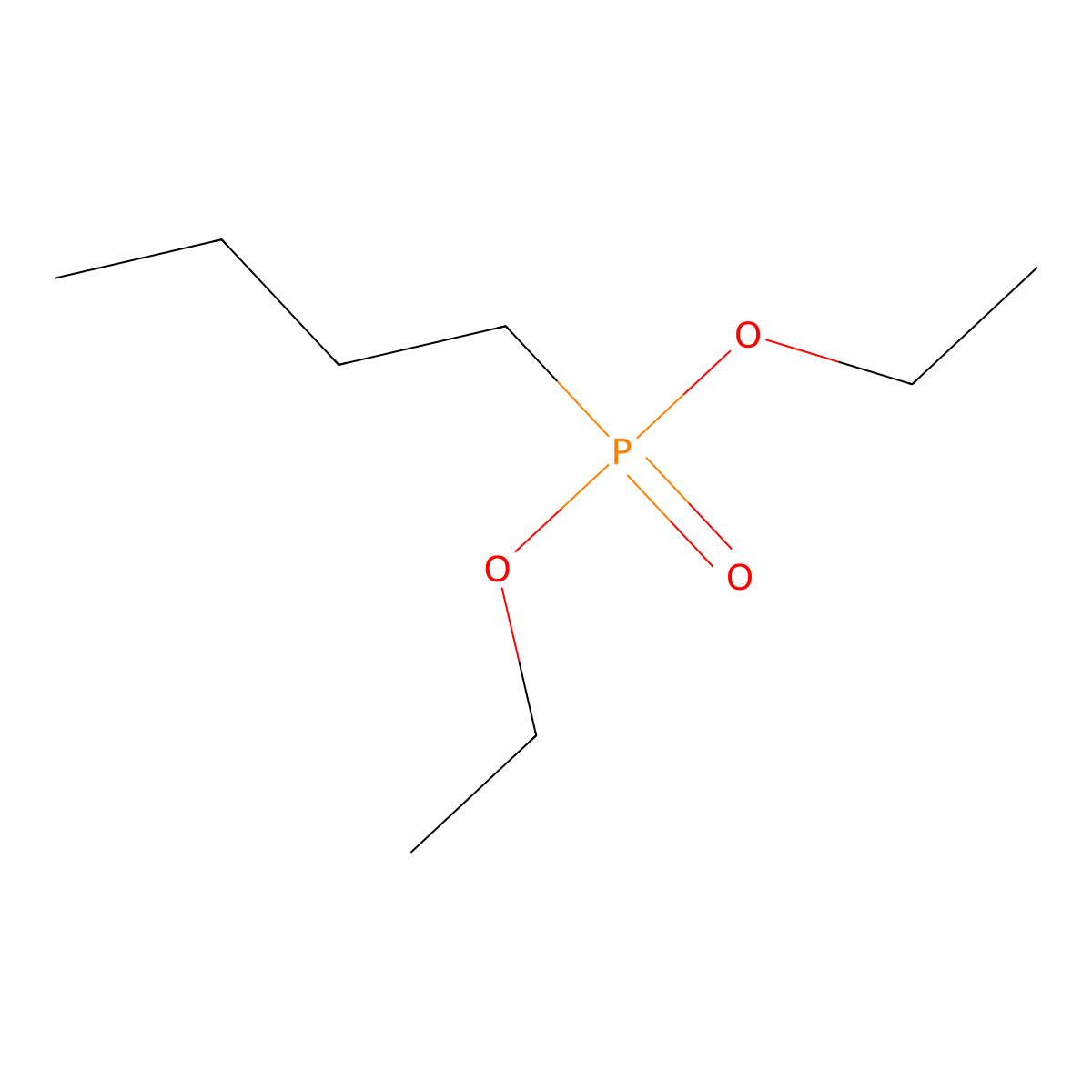 Diethyl butylphosphonate molecular structure, CAS 2404-75-3