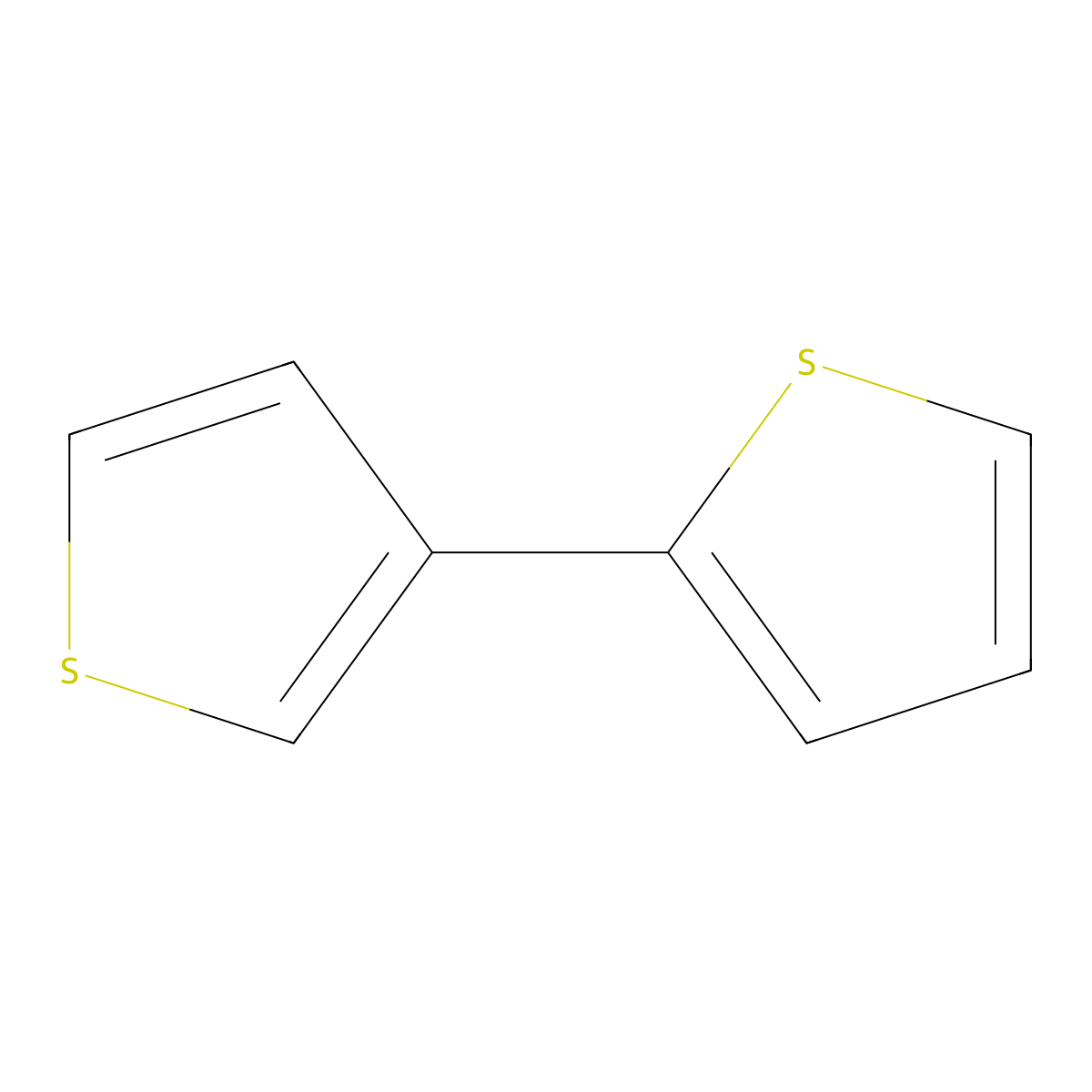2,3'-Bithiophene molecular structure, CAS 2404-89-9