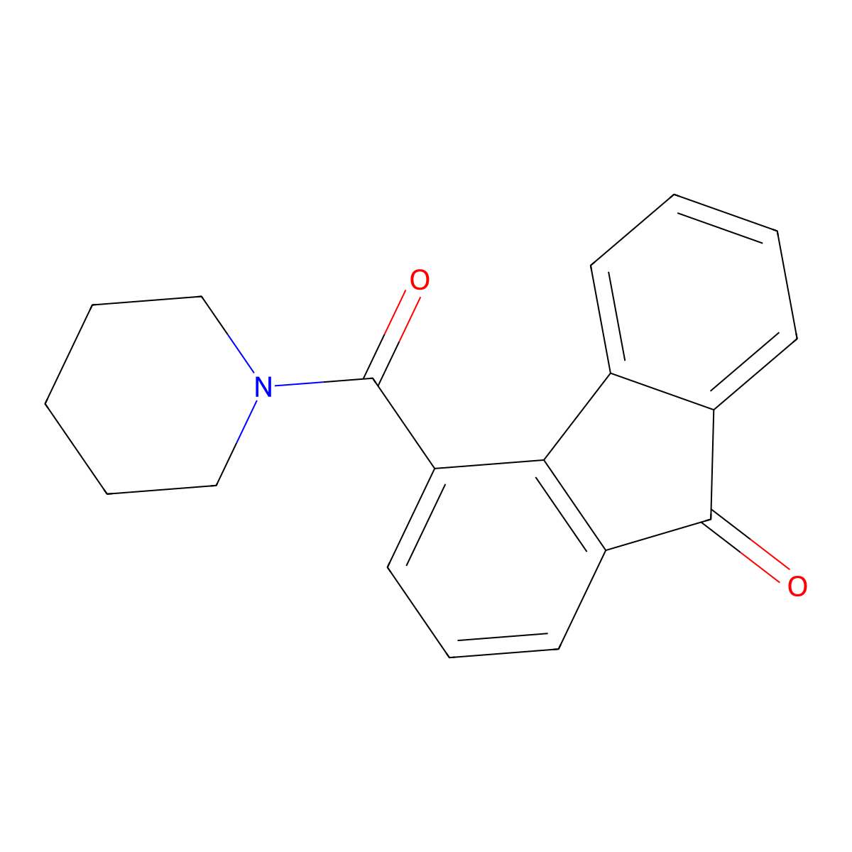 4-(Piperidine-1-carbonyl)-fluoren-9-one molecular structure, CAS 24040-82-2