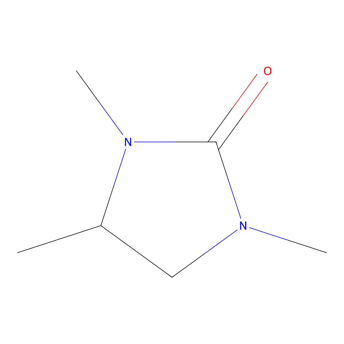 2-Imidazolidinone, 1,3,4-trimethyl- molecular structure, CAS 24044-24-4