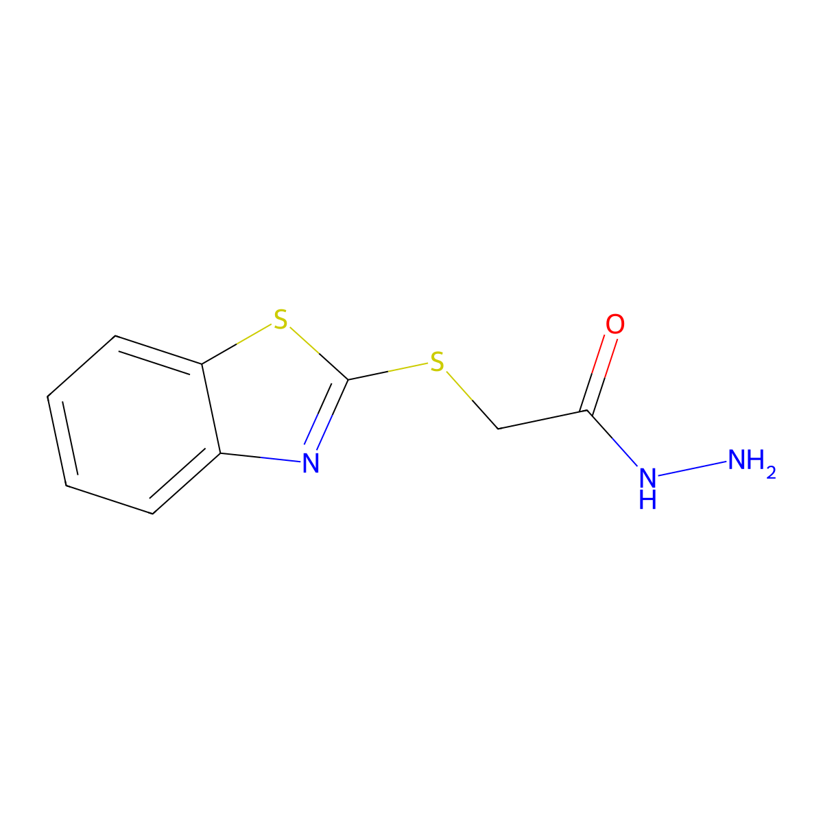 2-(1,3-Benzothiazol-2-ylsulfanyl)acetohydrazide molecular structure, CAS 24044-91-5