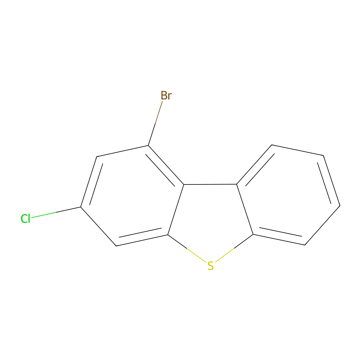 1-Bromo-3-chlorodibenzo[b,d]thiophene molecular structure, CAS 2404594-53-0