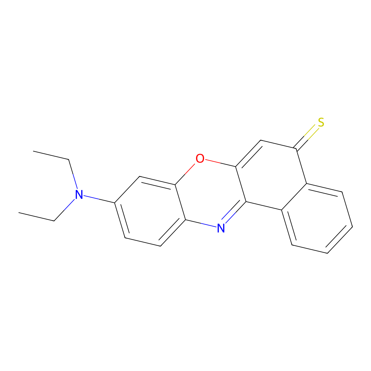 8-(diethylamino)-12H-10-oxa-5-azatetraphene-12-thione molecular structure, CAS 2404599-01-3