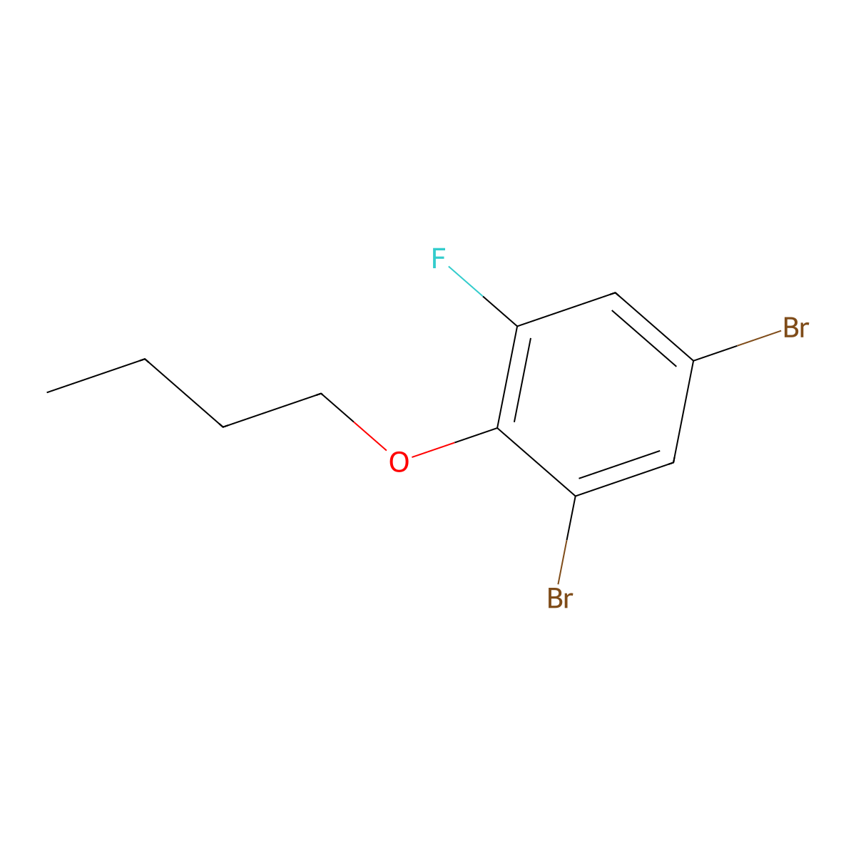 1,5-Dibromo-2-butoxy-3-fluorobenzene molecular structure, CAS 2404733-64-6