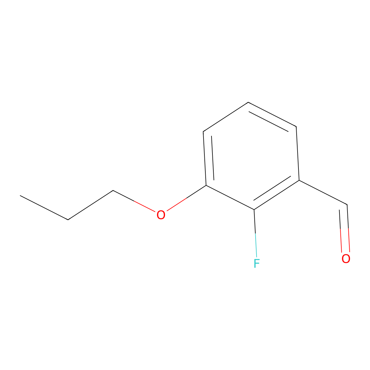 2-Fluoro-3-propoxybenzaldehyde molecular structure, CAS 2404733-72-6