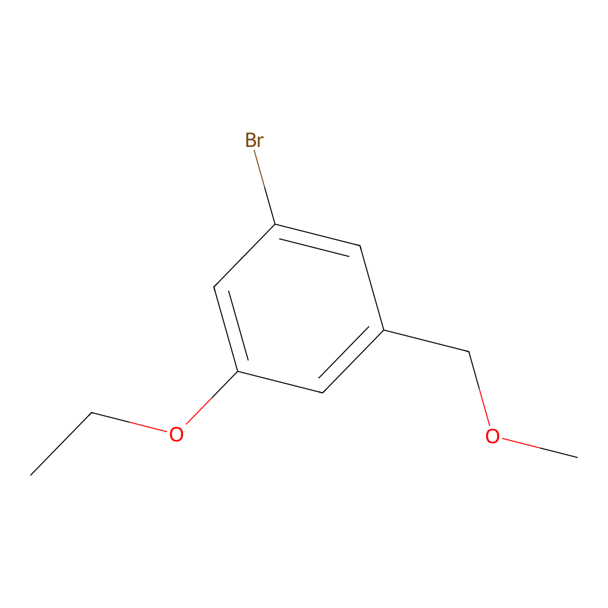 1-Bromo-3-ethoxy-5-(methoxymethyl)benzene molecular structure, CAS 2404733-92-0