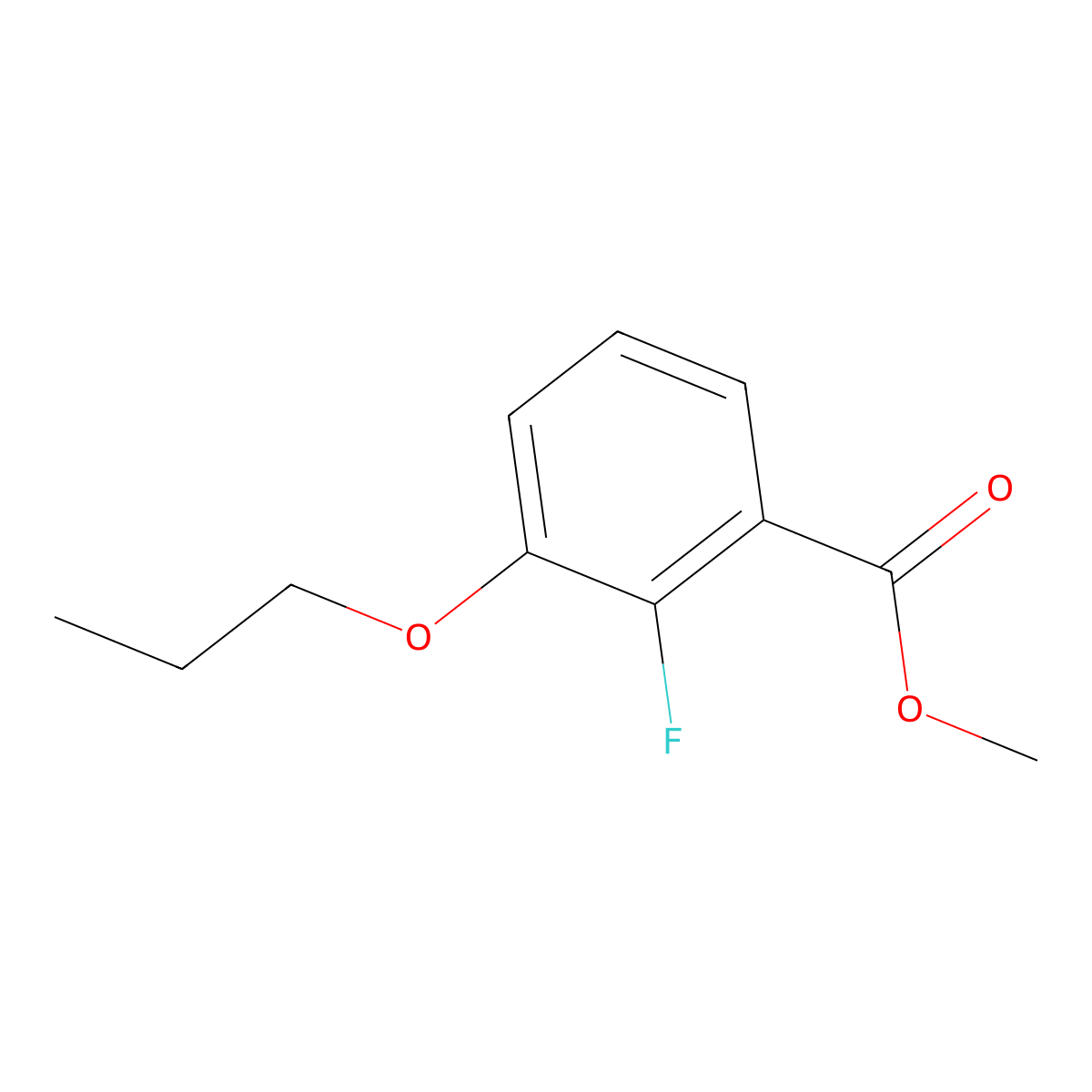 Methyl 2-fluoro-3-propoxybenzoate molecular structure, CAS 2404733-95-3