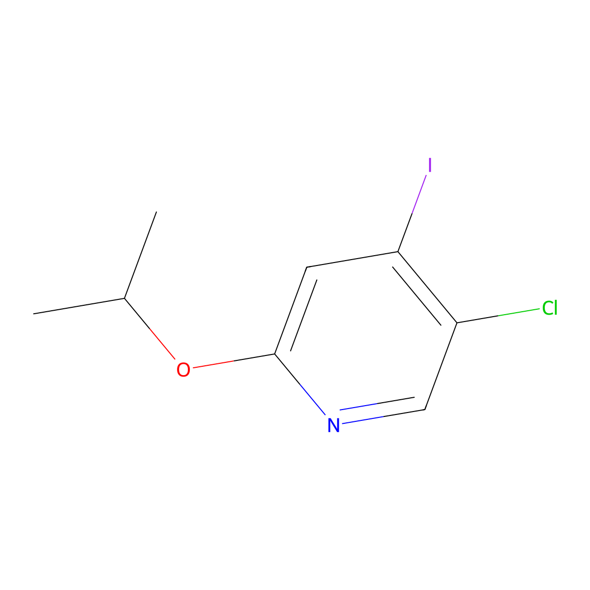 5-Chloro-4-iodo-2-isopropoxypyridine molecular structure, CAS 2404734-21-8