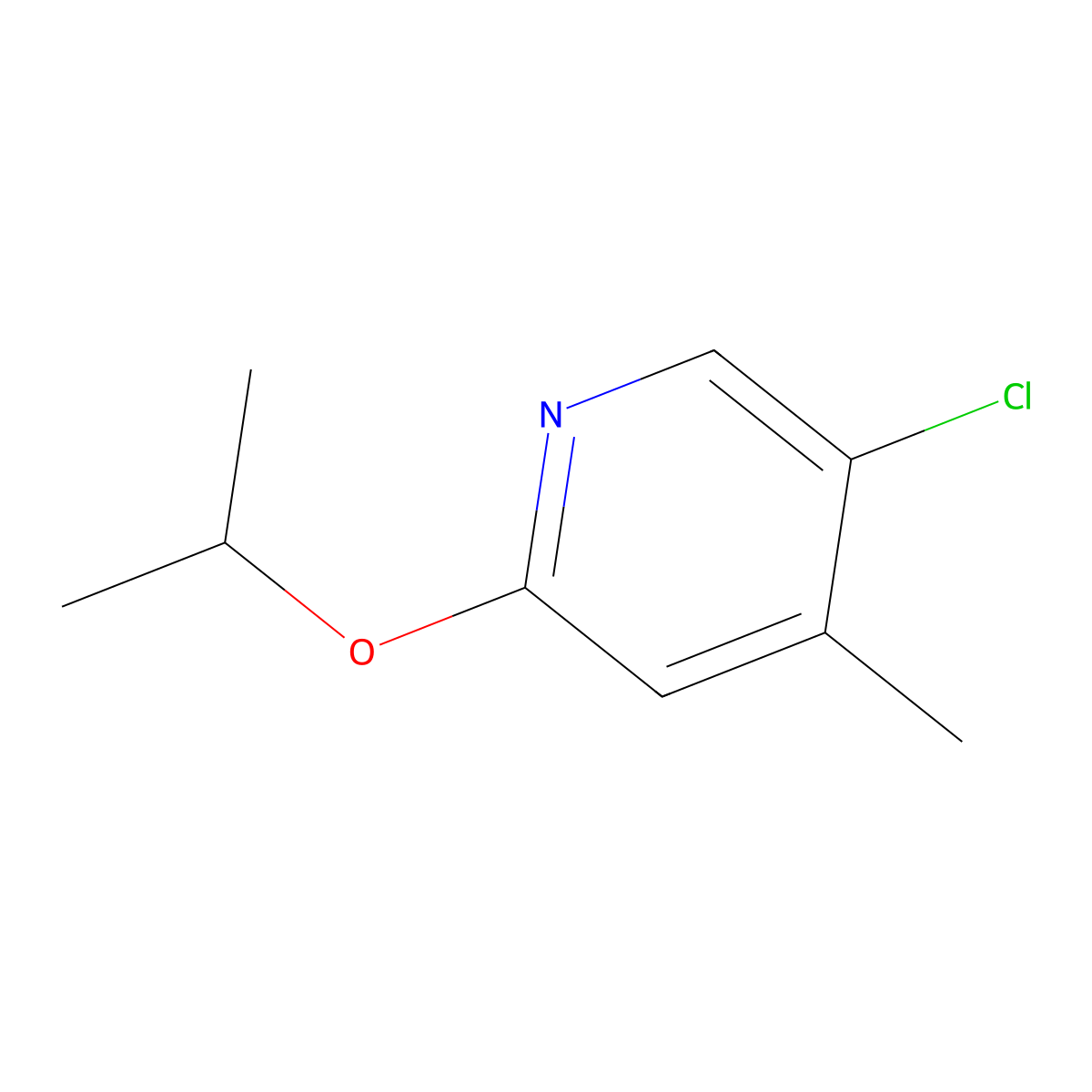 5-Chloro-2-isopropoxy-4-methylpyridine molecular structure, CAS 2404734-35-4