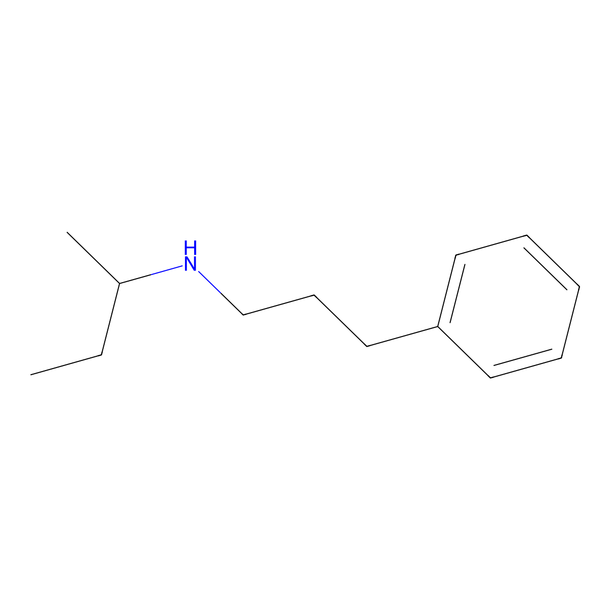 (Butan-2-yl)(3-phenylpropyl)amine molecular structure, CAS 240494-09-1