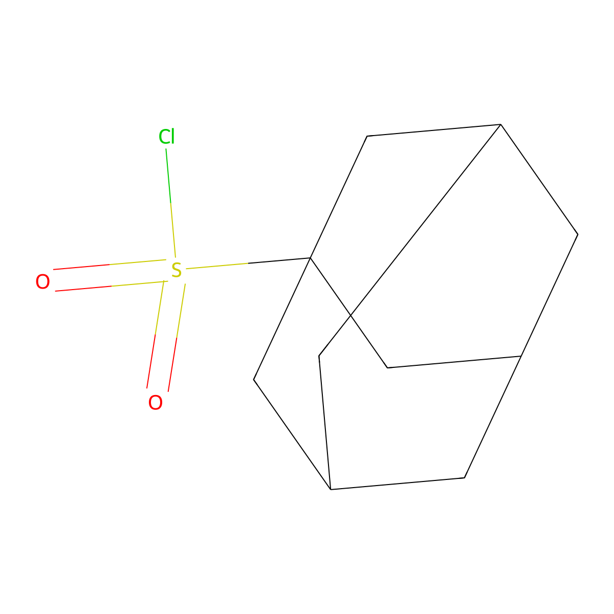 Adamantane-1-sulfonyl chloride molecular structure, CAS 24053-96-1