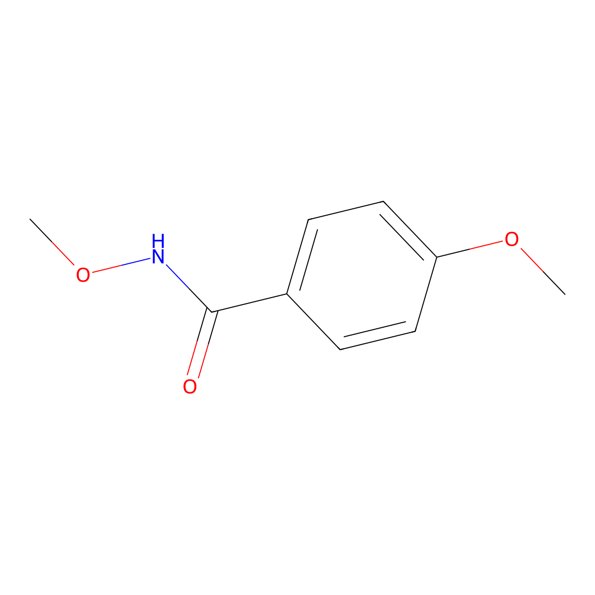 N,4-Dimethoxybenzamide molecular structure, CAS 24056-08-4