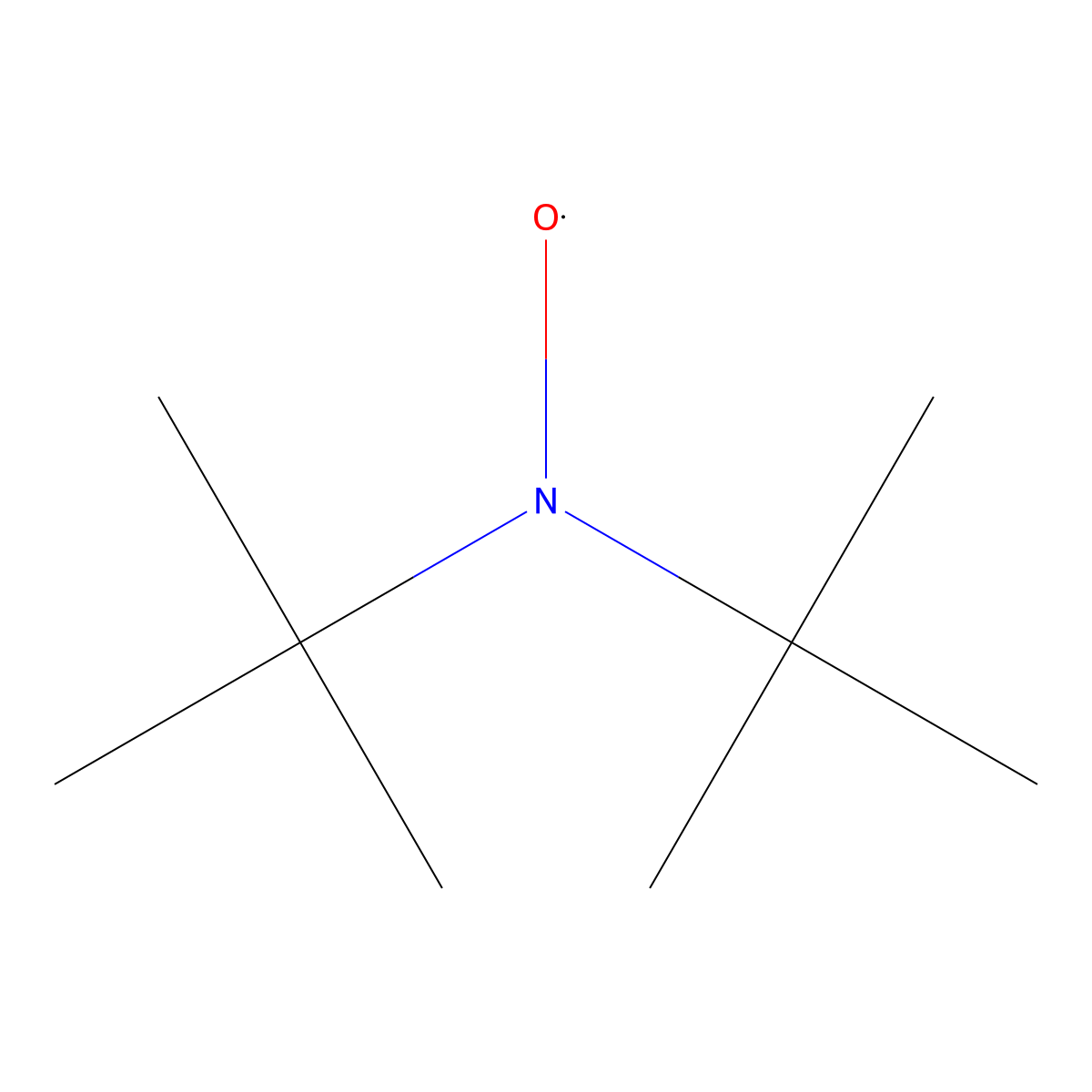 Di-tert-butyl nitroxide molecular structure, CAS 2406-25-9