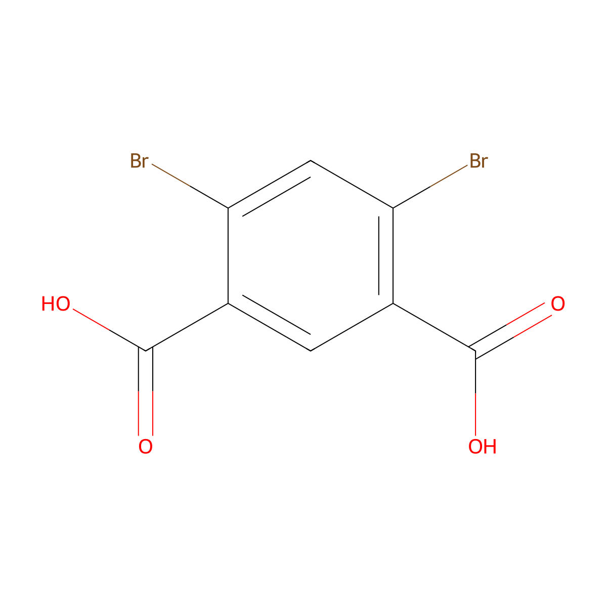 4,6-Dibromoisophthalic acid molecular structure, CAS 24063-27-2