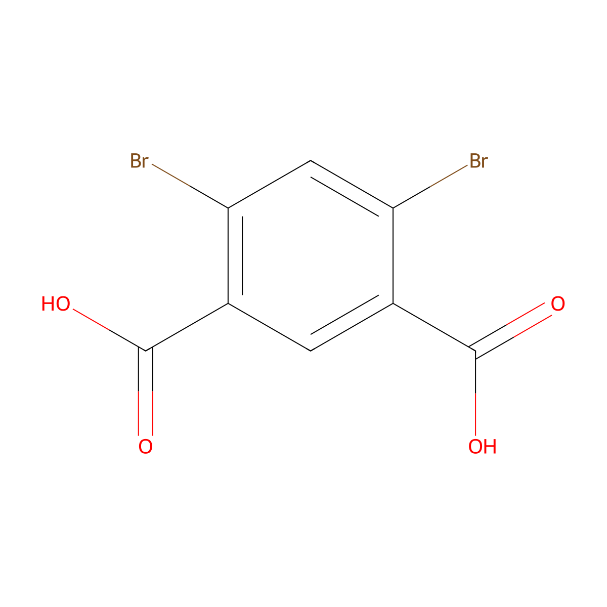 4,6-Dibromoisophthalic acid molecular structure, CAS 24063-27-2