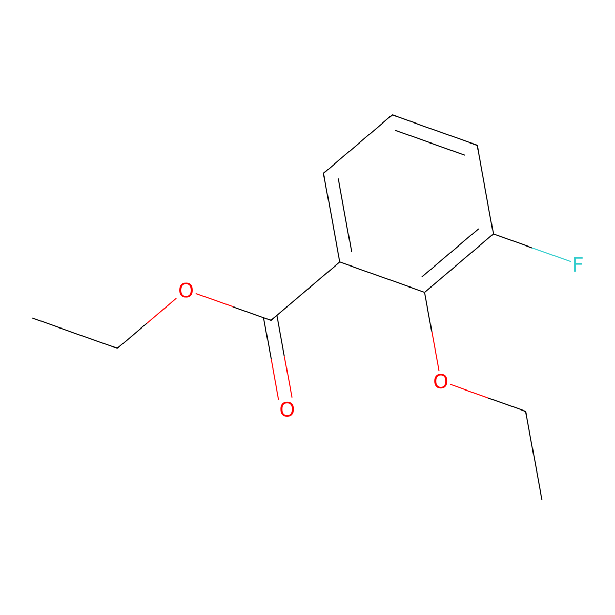 Ethyl 2-ethoxy-3-fluorobenzoate molecular structure, CAS 2406306-08-7