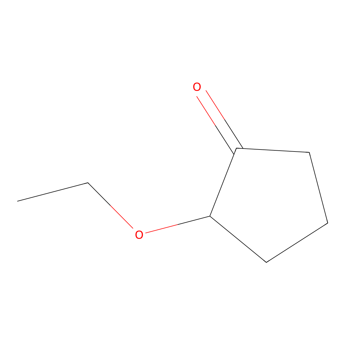 2-Ethoxycyclopentan-1-one molecular structure, CAS 24065-81-4