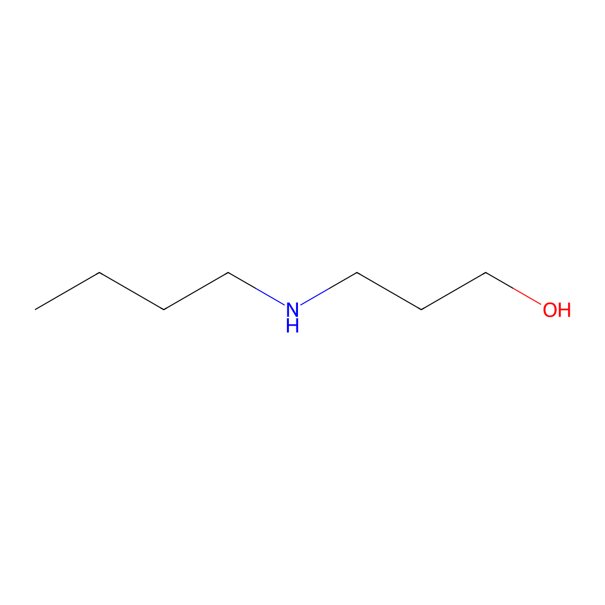 3-(Butylamino)propan-1-ol molecular structure, CAS 24066-72-6
