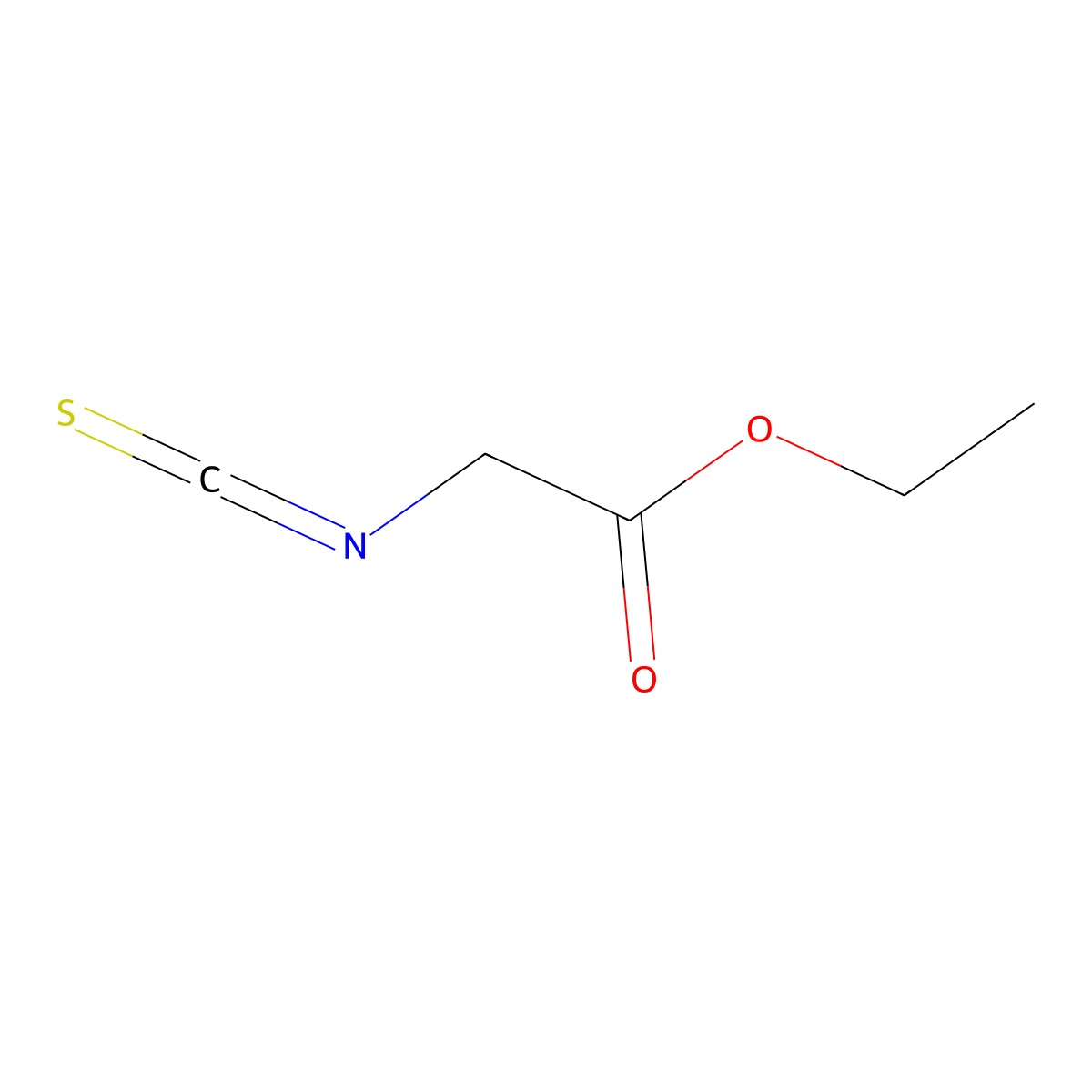 Acetic acid, 2-isothiocyanato-, ethyl ester molecular structure, CAS 24066-82-8