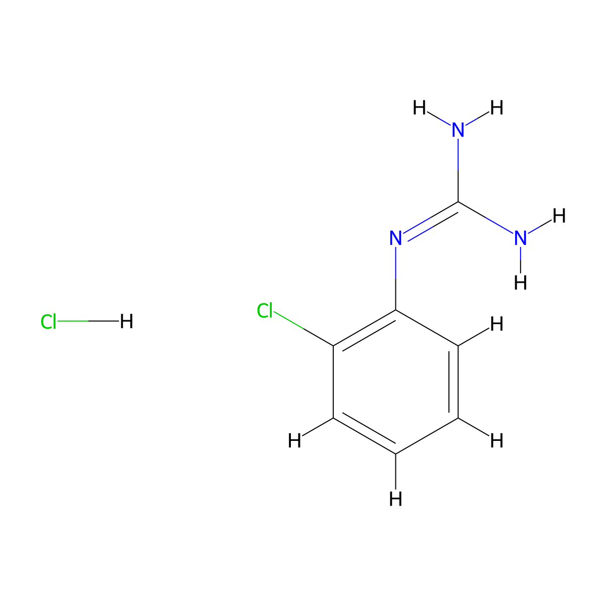 N-(2-Chloro-phenyl)-guanidine hydrochloride molecular structure, CAS 24067-11-6