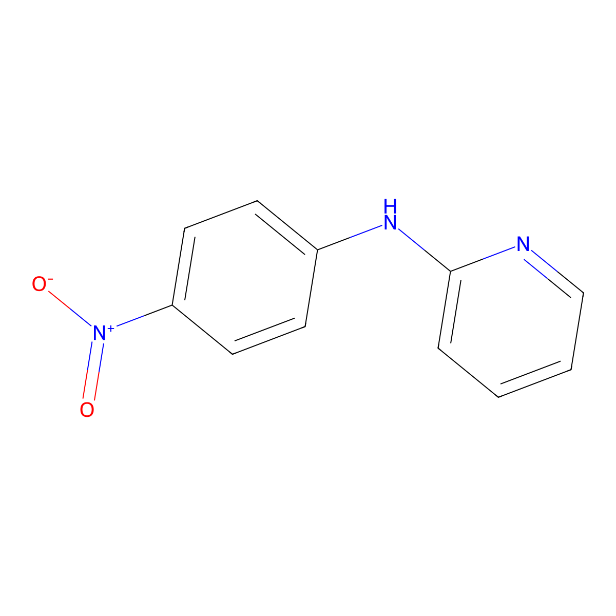N-(4-Nitrophenyl)pyridin-2-amine molecular structure, CAS 24068-29-9