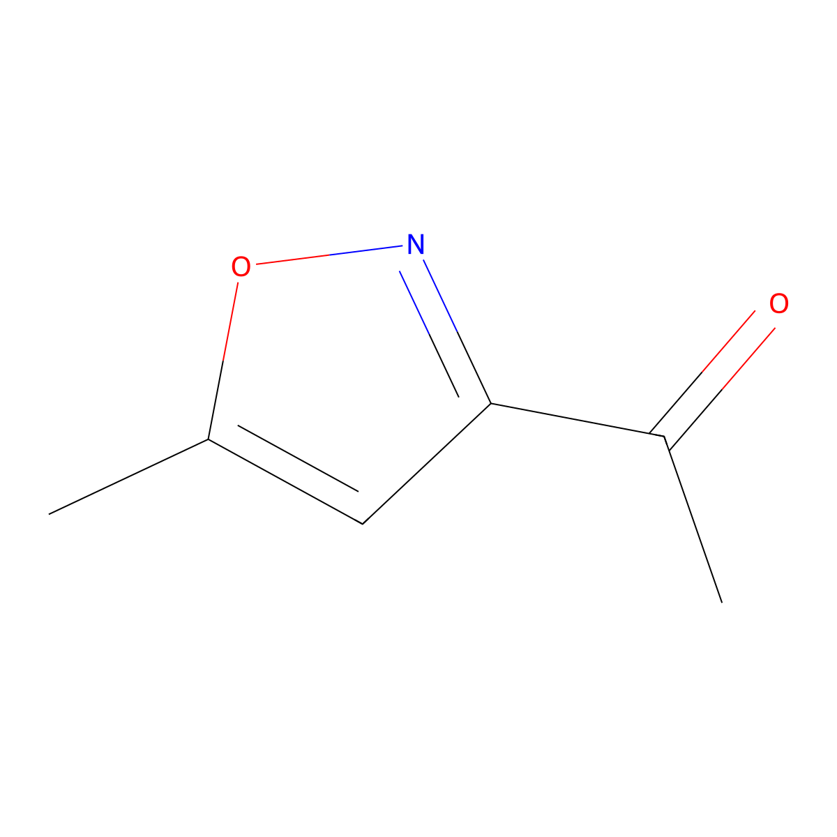 1-(5-Methyl-1,2-oxazol-3-yl)ethan-1-one molecular structure, CAS 24068-54-0