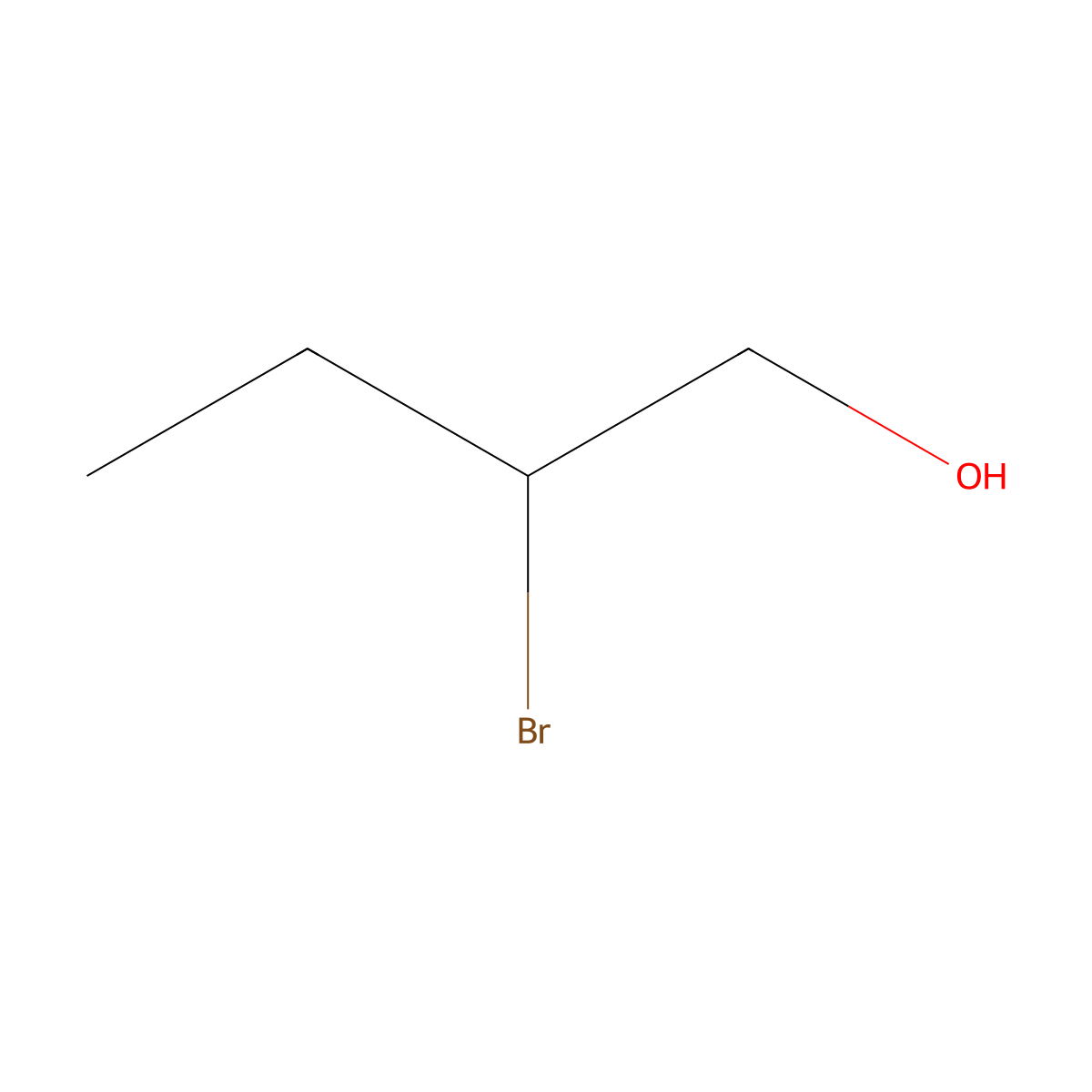 2-Bromobutan-1-ol molecular structure, CAS 24068-63-1
