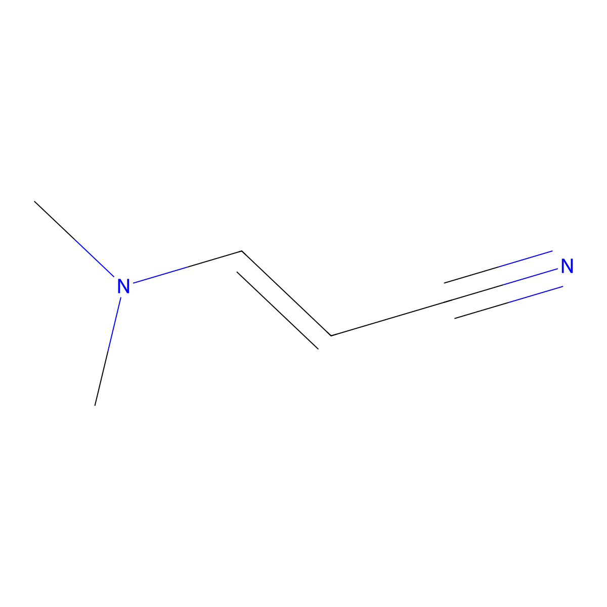 3-(Dimethylamino)acrylonitrile molecular structure, CAS 2407-68-3