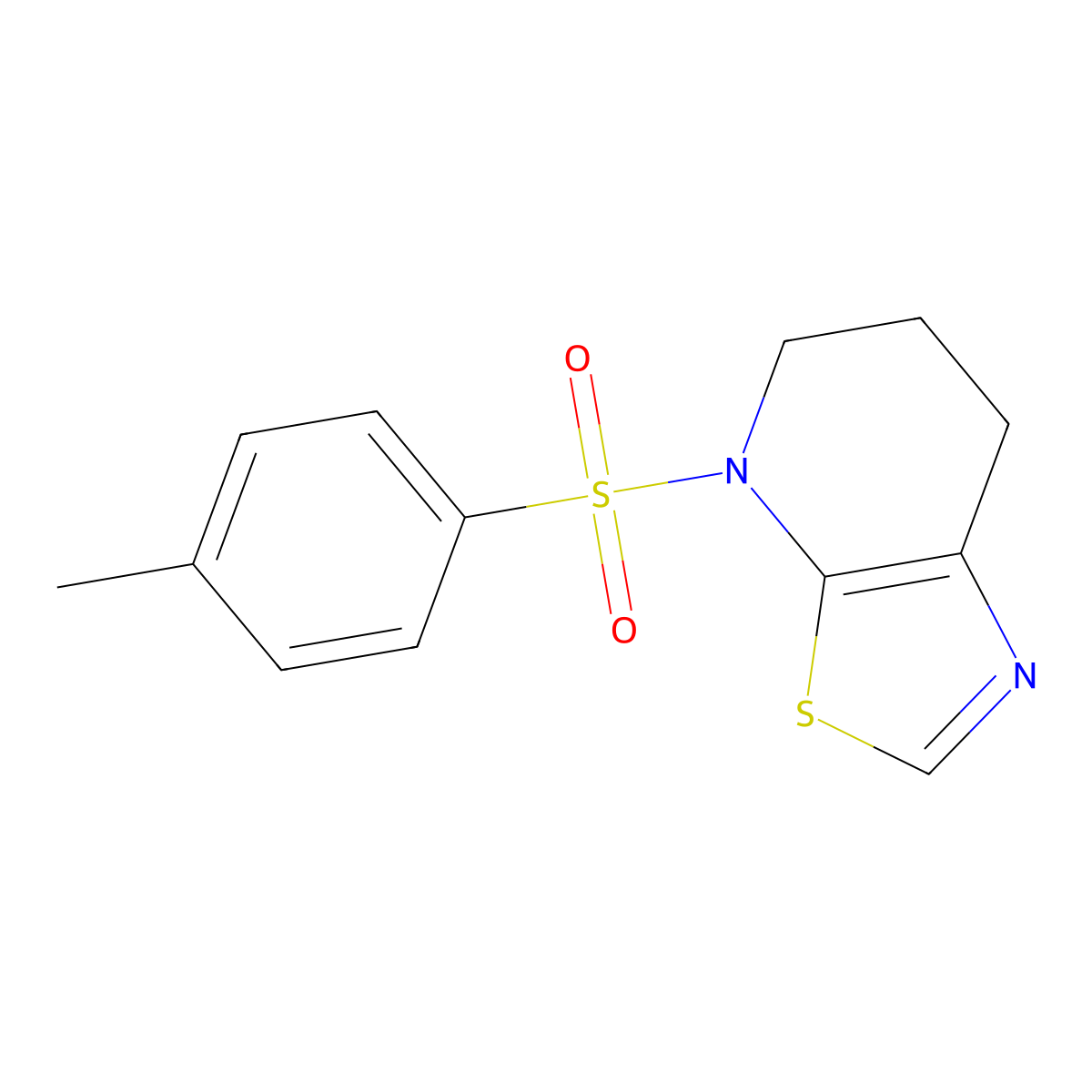 4-(Toluene-4-sulfonyl)-4,5,6,7-tetrahydro-thiazolo[5,4-b]pyridine molecular structure, CAS 2407051-42-5