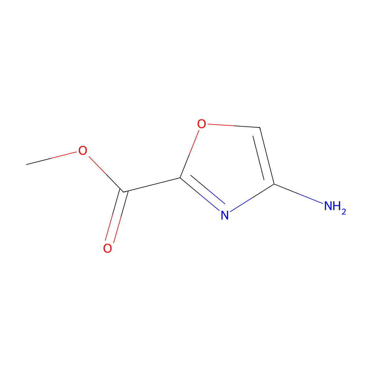 4-Amino-oxazole-2-carboxylic acid methyl ester molecular structure, CAS 2407051-43-6