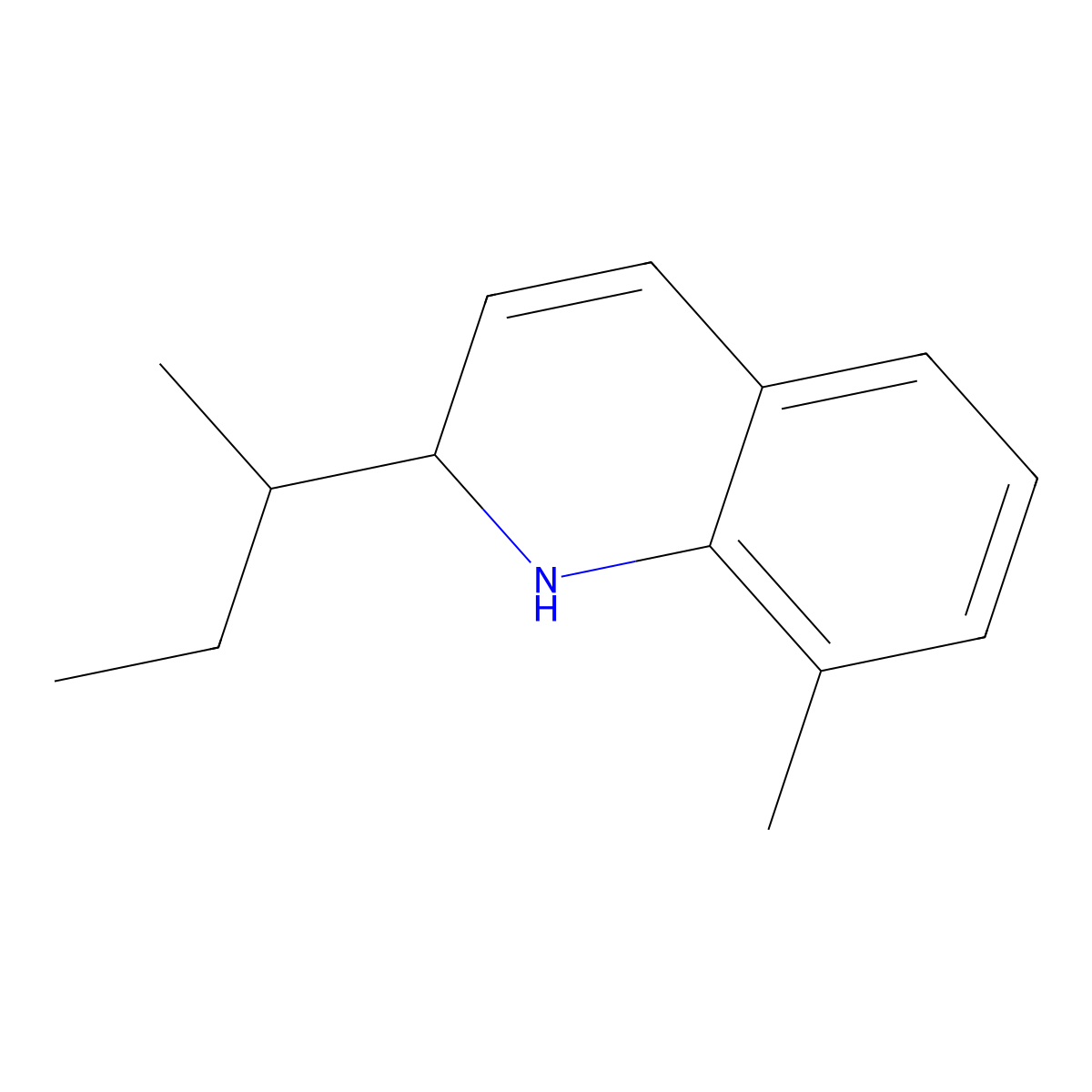 8-Methyl-2-(sec-butyl)-1,2-dihydroquinoline molecular structure, CAS 2407068-28-2