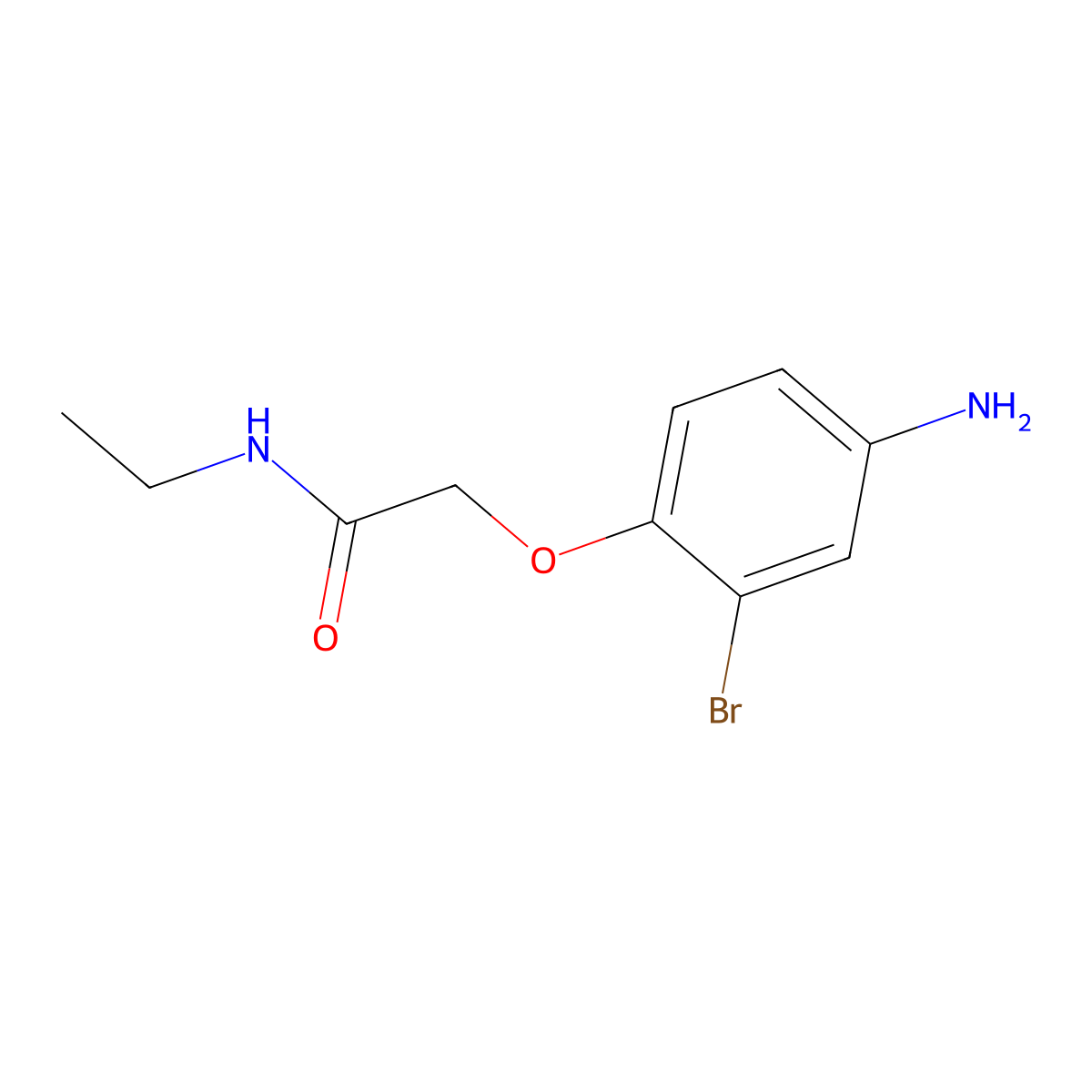 2-(4-Amino-2-bromophenoxy)-N-ethylacetamide molecular structure, CAS 2407068-38-4