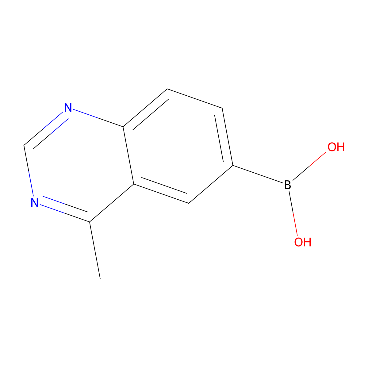 (4-Methylquinazolin-6-yl)boronic acid molecular structure, CAS 2407089-31-8